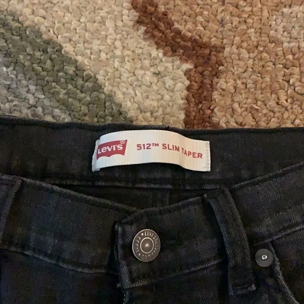 EUC DISTRESSED LEVIS 512 SLIM TAPERED FIT JEANS size 8
